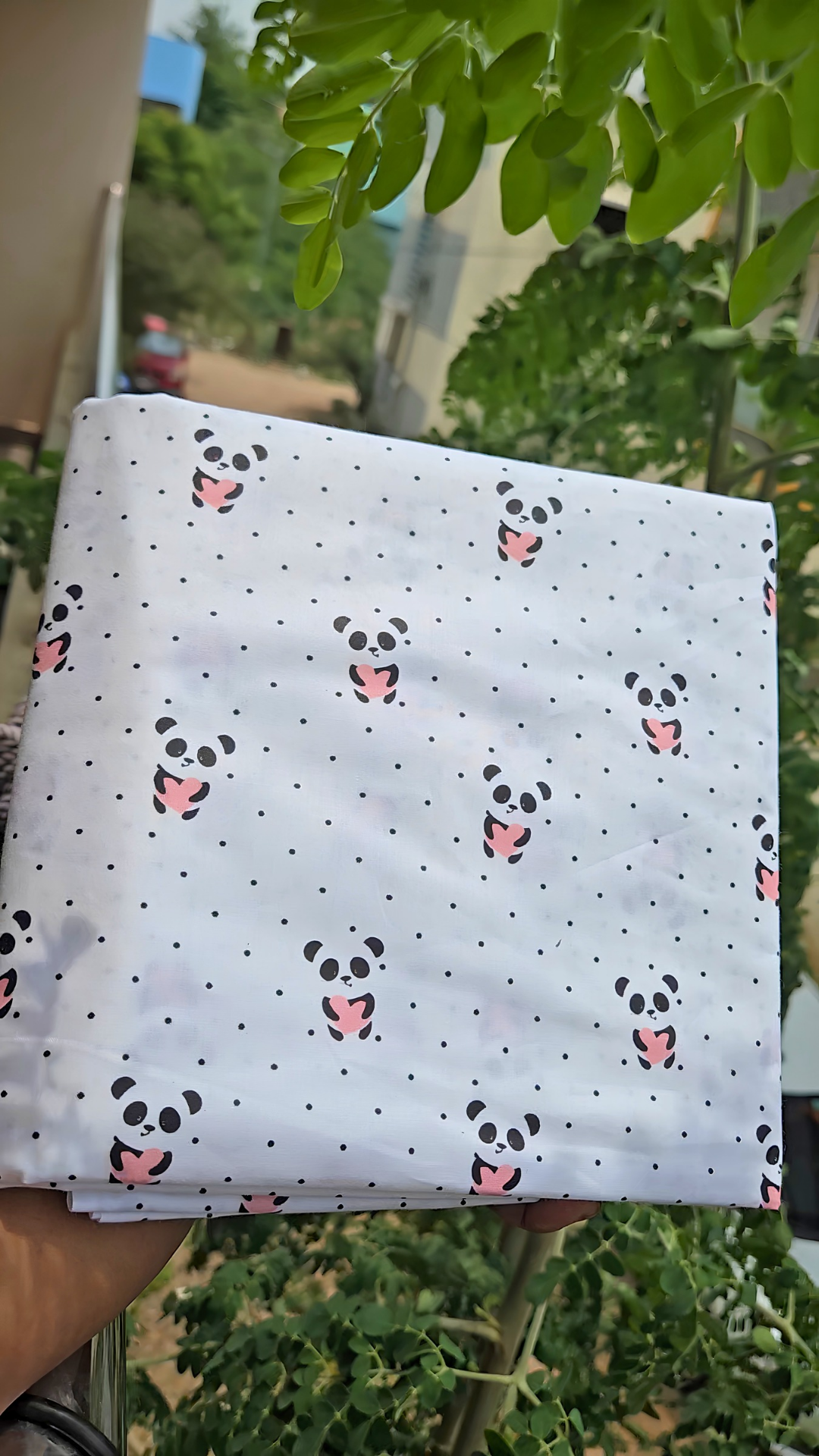 Panda Love Thottil Cloth